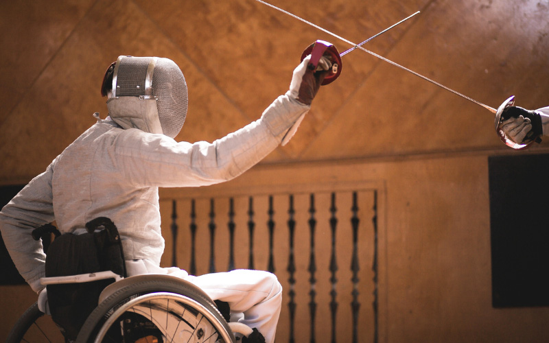 Wheelchair Olympian Fencing